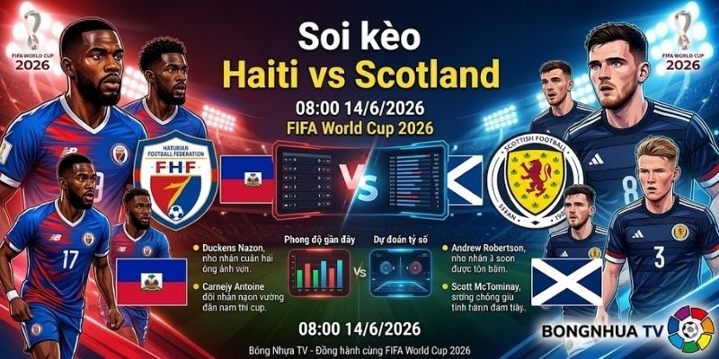 Soi kèo Haiti vs Scotland 08:00 14/6/2026 FIFA World Cup 2026 5 Soi kèo Haiti vs Scotland 08:00 14/6/2026 FIFA World Cup 2026