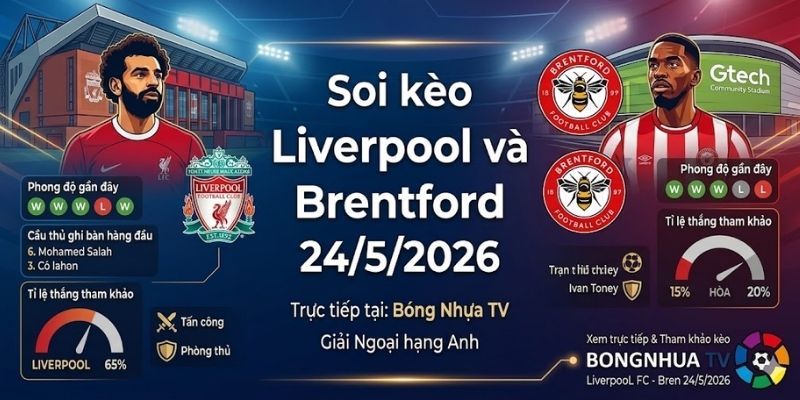 Soi kèo Liverpool vs Brentford 22:00 24/5/2026 2 Soi kèo Liverpool và Brentford 22:00 24/5/2026
